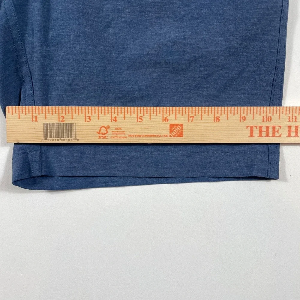 Faherty All Day Shorts Mens Small Recycled Stretch Drawstring Blue Peformance